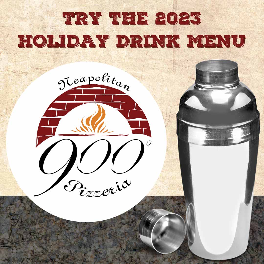 Specialty cocktails downtown Manchester, NH. 2023 Holiday Cocktail Menu. 900 Degrees Christmas drink specials.