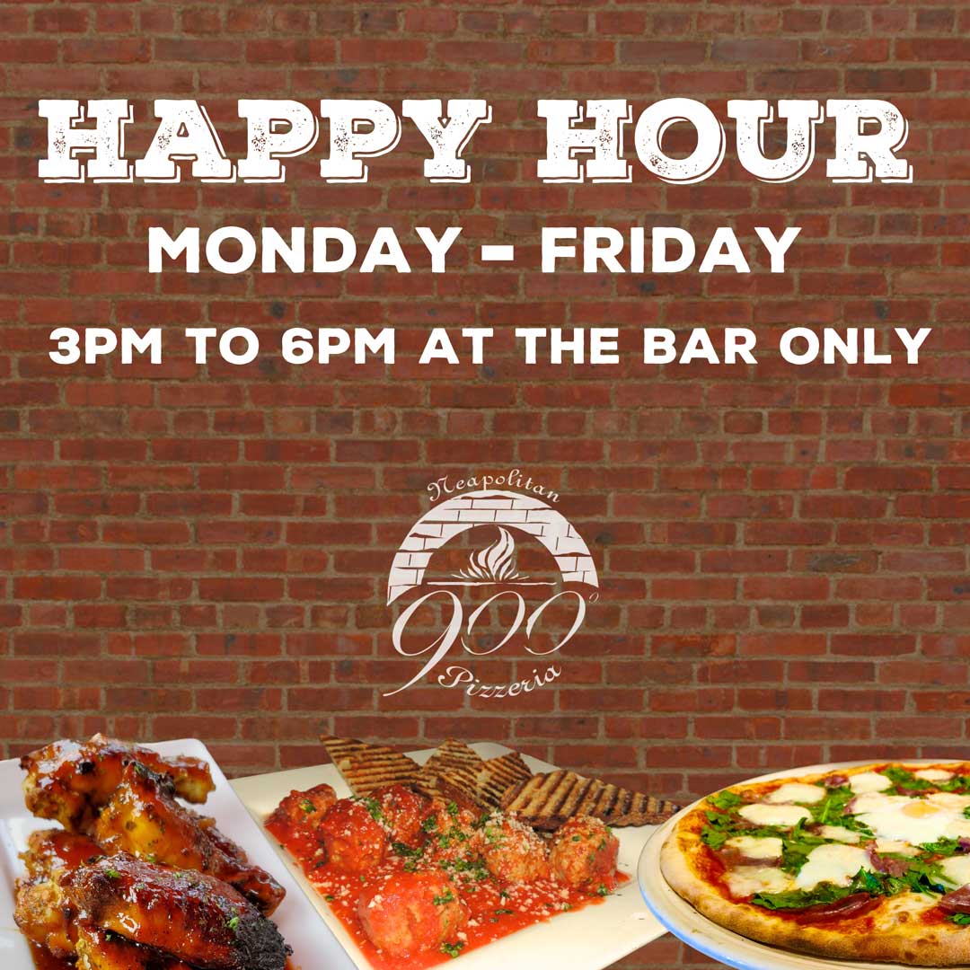 900 Degrees Neapolitan Pizzeria events and community engagement. Takeover and pint night with Spyglass Brewing Company. Happy Hour at 900 Degrees. Bar specials Monday through Friday in Manchester, New Hampshire. Downtown Manchester NH Happy Hour.