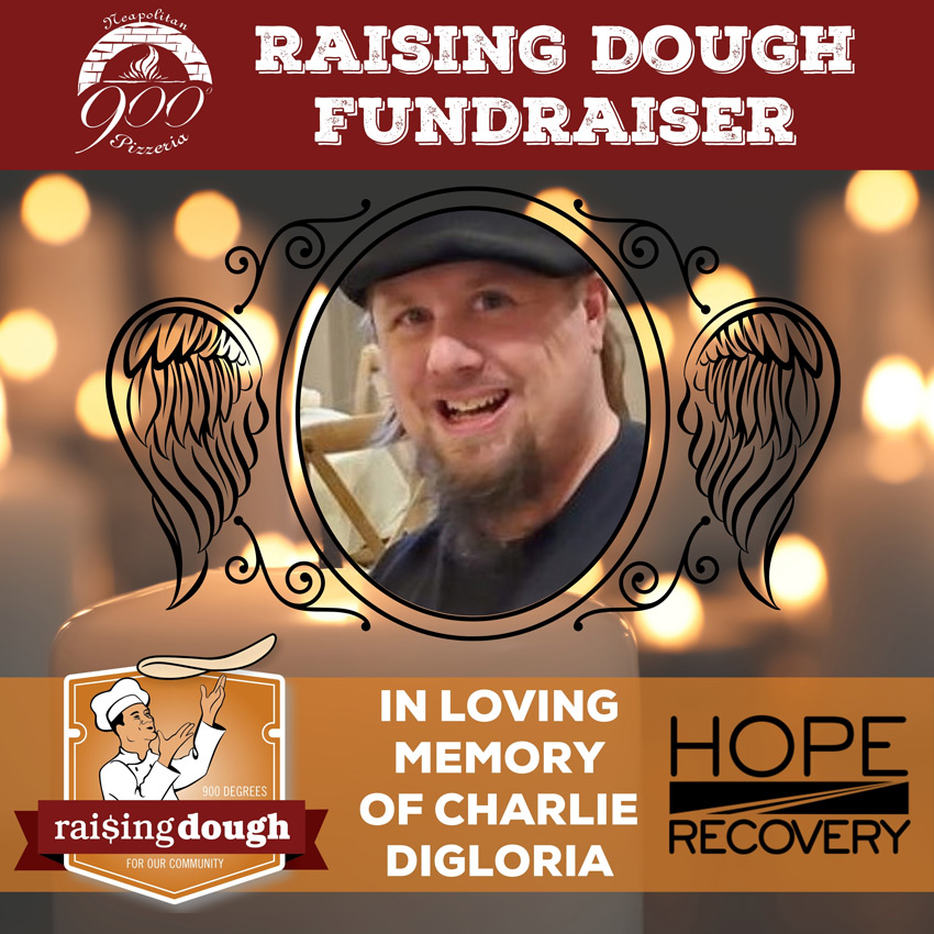 Hope for New Hampshire Recovery fundraiser at 900 Degrees Neapolitan Pizzeria in Manchester, NH.