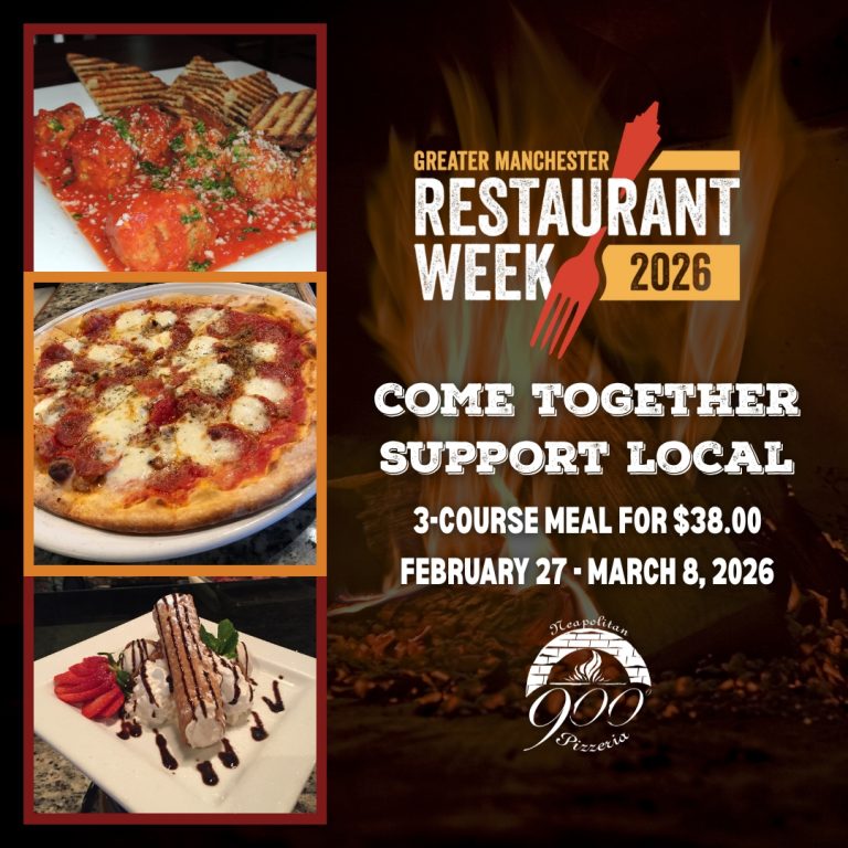 900 Degrees Neapolitan Pizzeria is a 2026 Greater Manchester Restaurant Week participating restaurant.