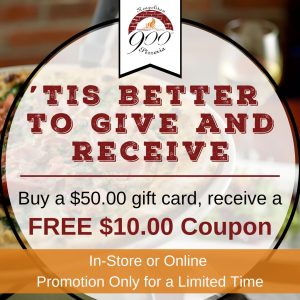 900 Degrees Holiday Gift Card Promotion