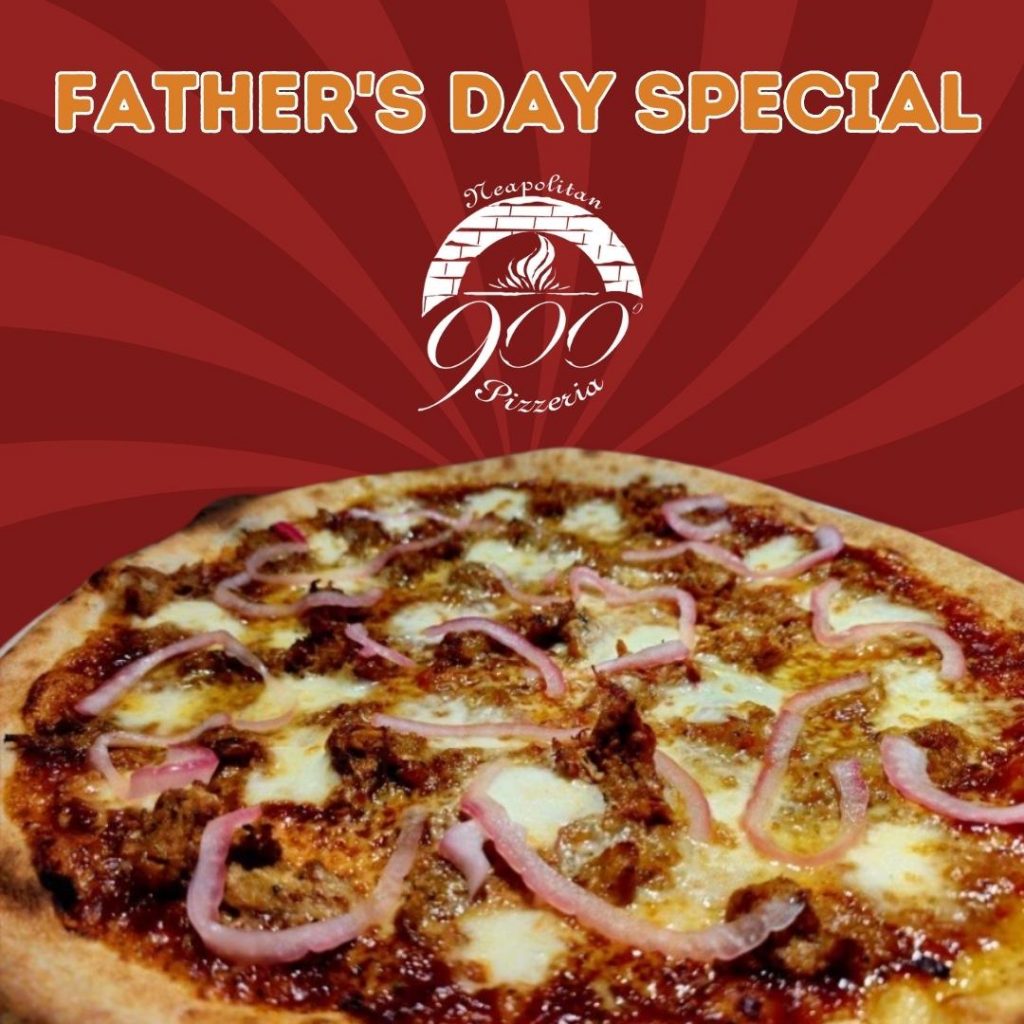Celebrate Father's Day special. BBQ Pulled Pork Pizza special at 900 Degrees with 603bbq.