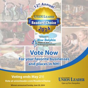 Union Leader Readers' Choice 2024 voting through May 21, 2024.