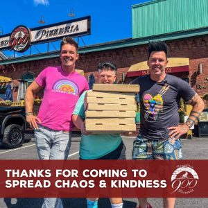 Chaos & Kindness at 900 Degrees Neapolitan Pizzeria in Manchester, New Hampshire.