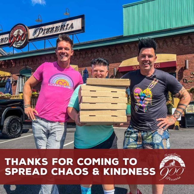 Chaos & Kindness at 900 Degrees Chaos & Kindness at 900 Degrees Neapolitan Pizzeria in Manchester, New Hampshire.