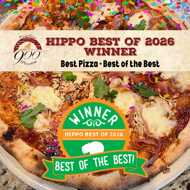 900 Degrees Wins Hippo Best 2026 Best of the Best! Hippo Readers Vote Wood-Fired Pizza from 900 Degrees the Best of the Best!
